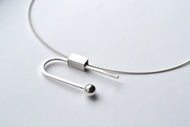 Horizontal balance necklace - Silver
