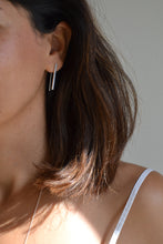 Double bar earrings - Silver