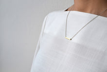 Swing bar necklace - Silver