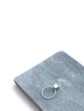 Large cube ring - Silver