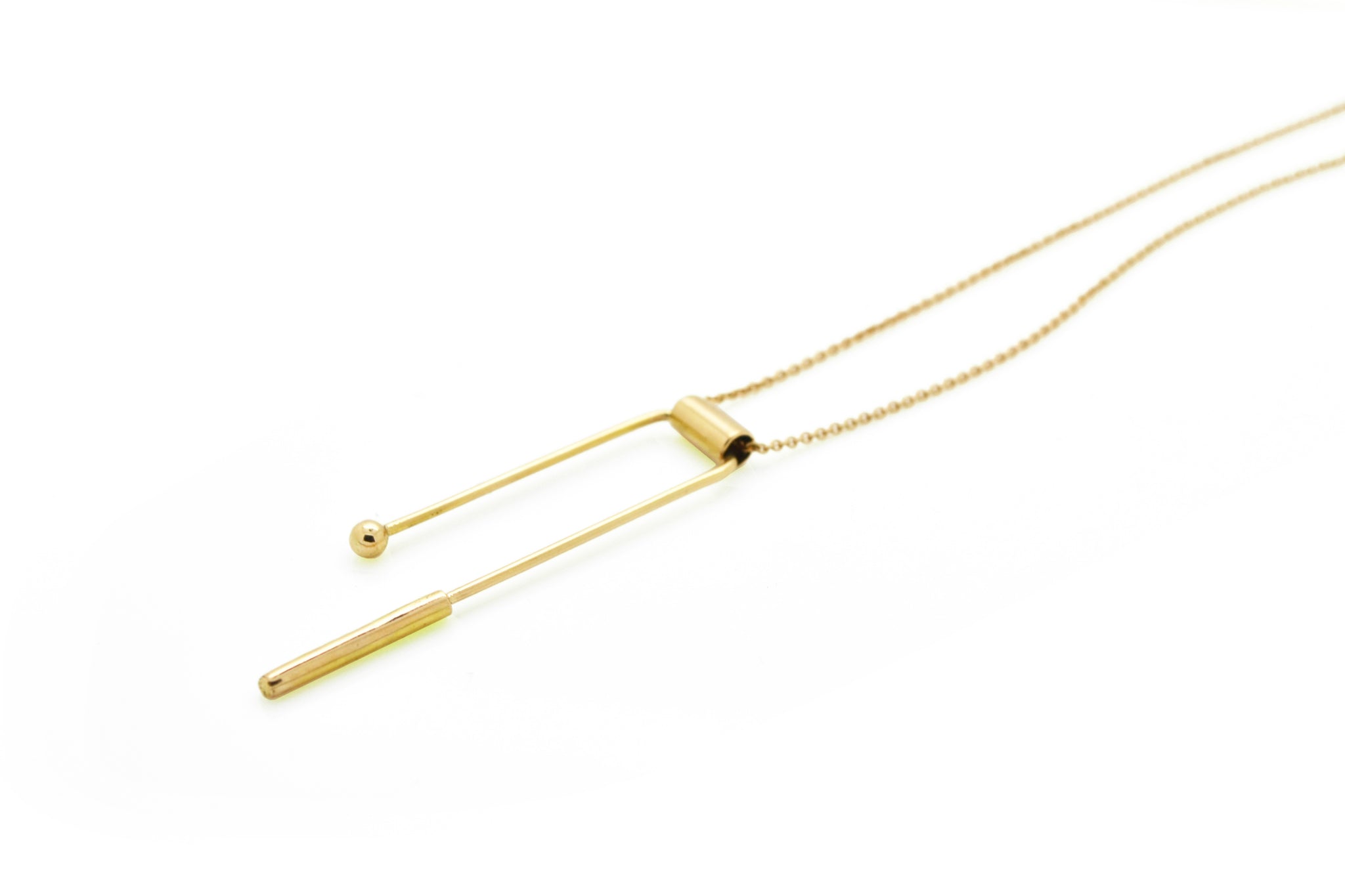 Geo balance necklace - 18k gold – La Terra Jewelry